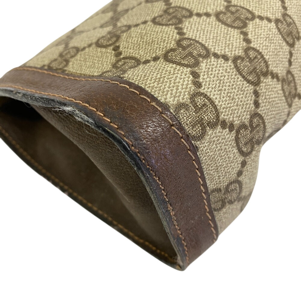 GUCCI business bag PVC, Leather Brown GG Plus Shelly Line Perfume