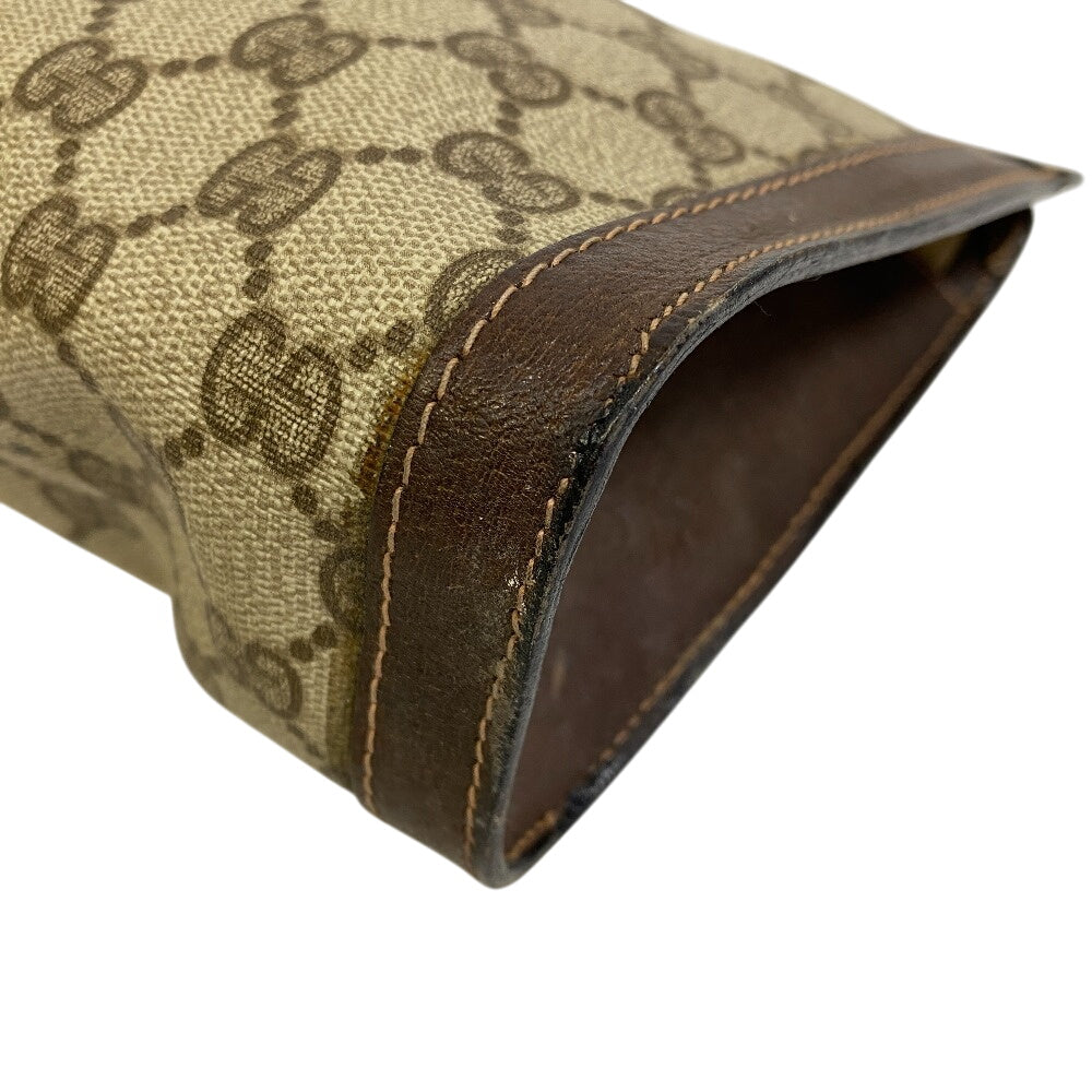 GUCCI business bag PVC, Leather Brown GG Plus Shelly Line Perfume