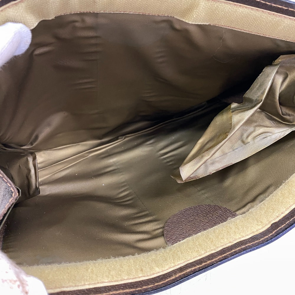 GUCCI business bag PVC, Leather Brown GG Plus Shelly Line Perfume