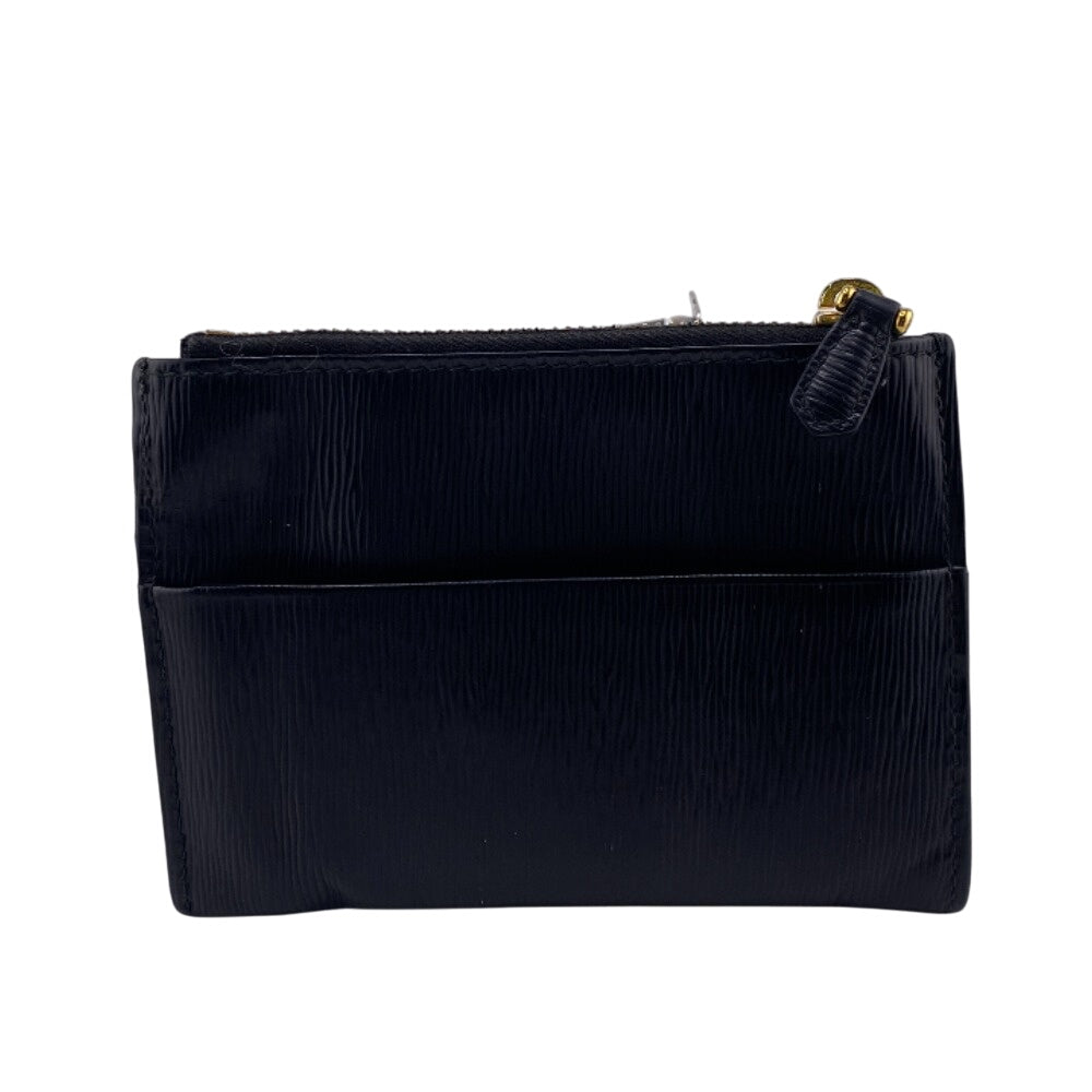 PRADA Coin case leather black Safiano