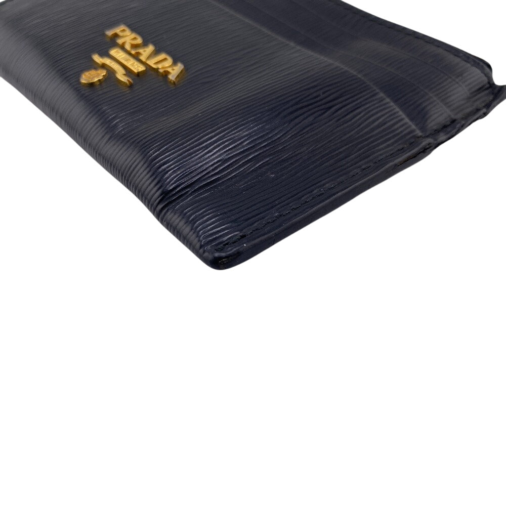 PRADA Coin case leather black Safiano