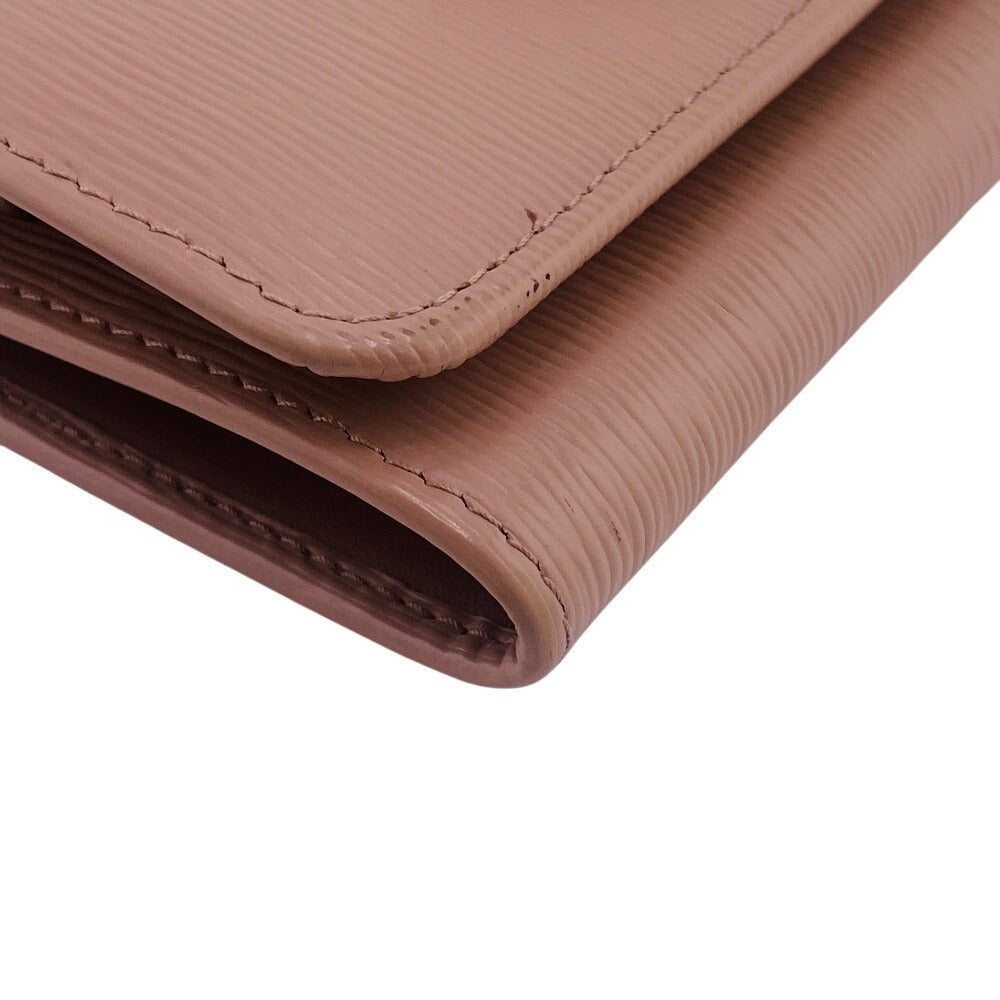PRADA Tri-fold wallet 1MH176 leather beige Wittelomb Triangle