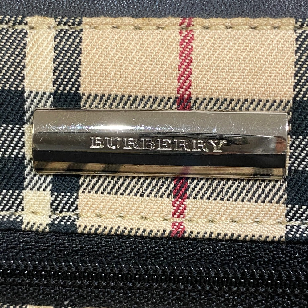 BURBERRY Tote Bag leather black Nova Check