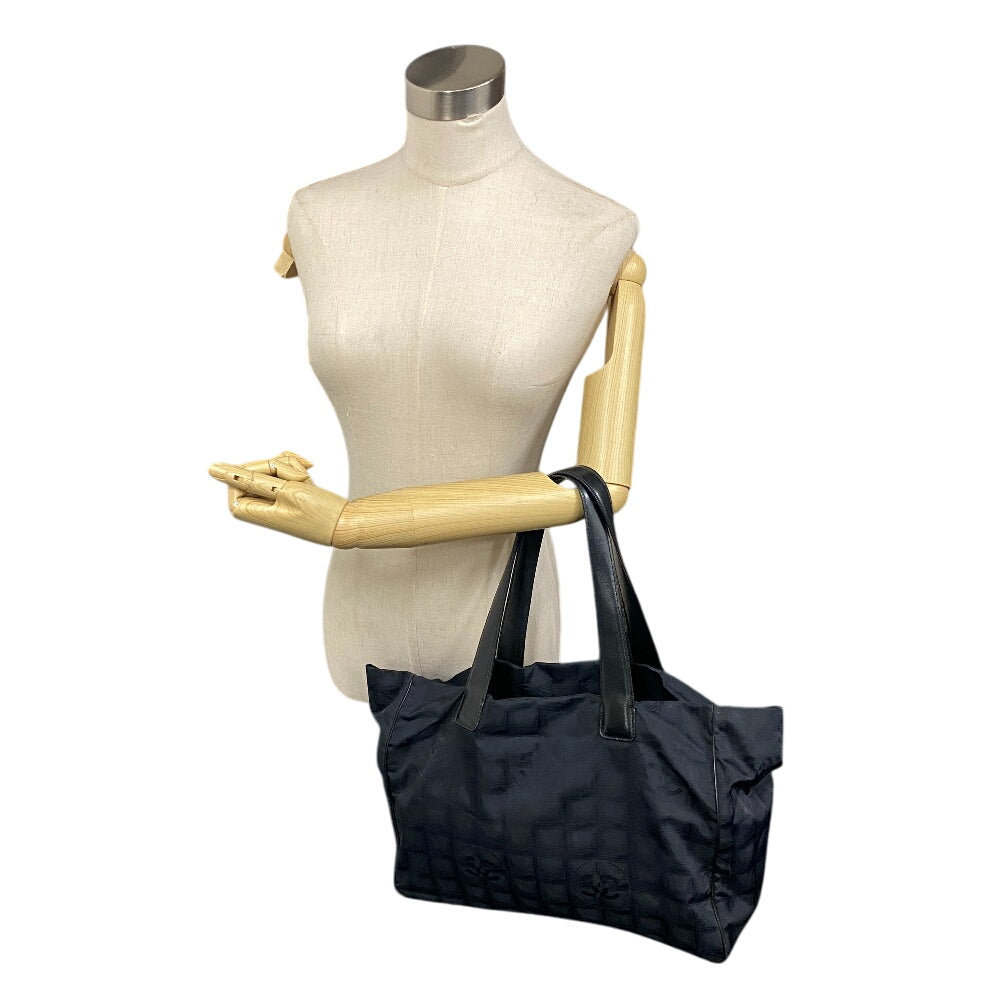 CHANEL Tote Bag Nylon black New Travel Line MM