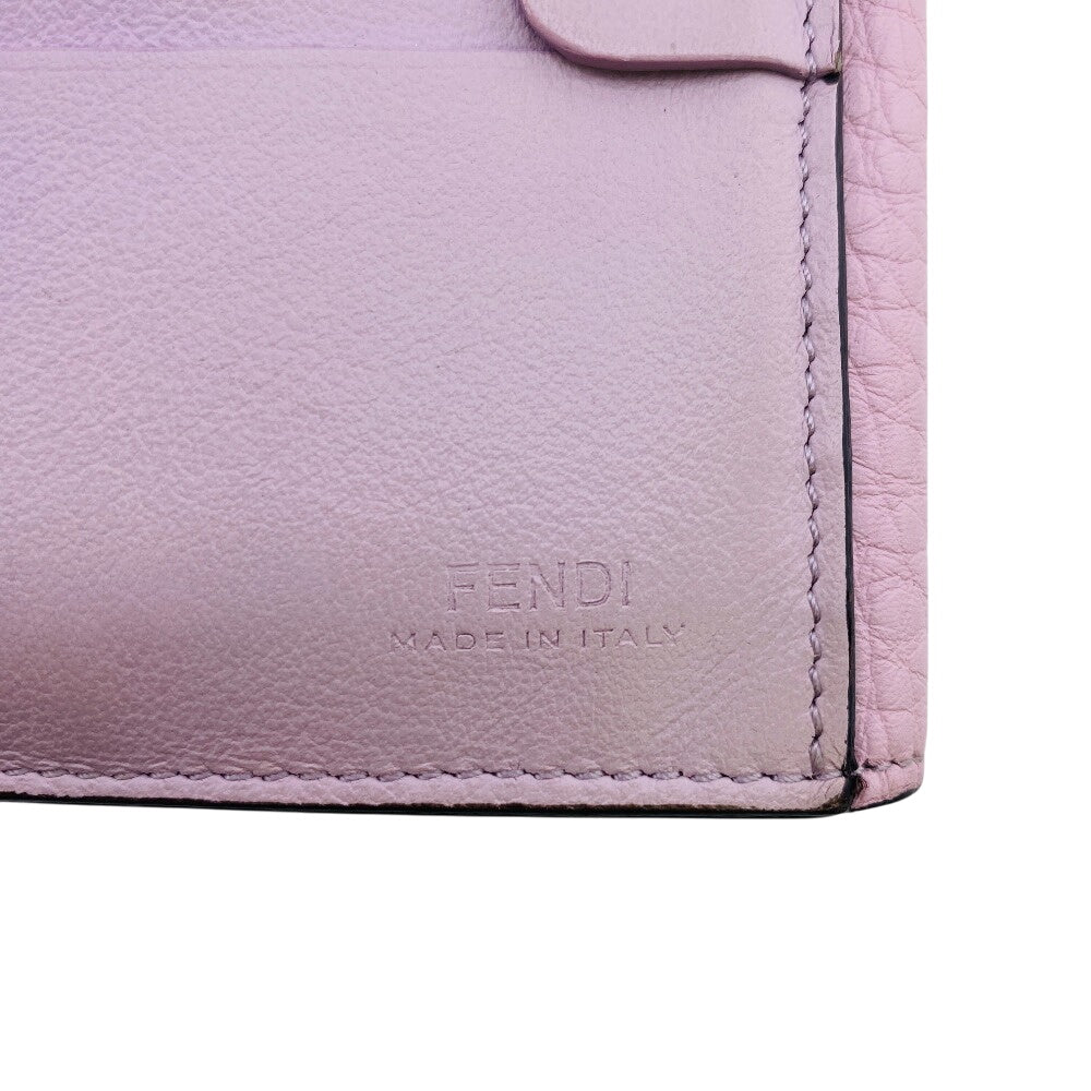 FENDI Bifold Wallet 8M0438 leather pink Peekaboo