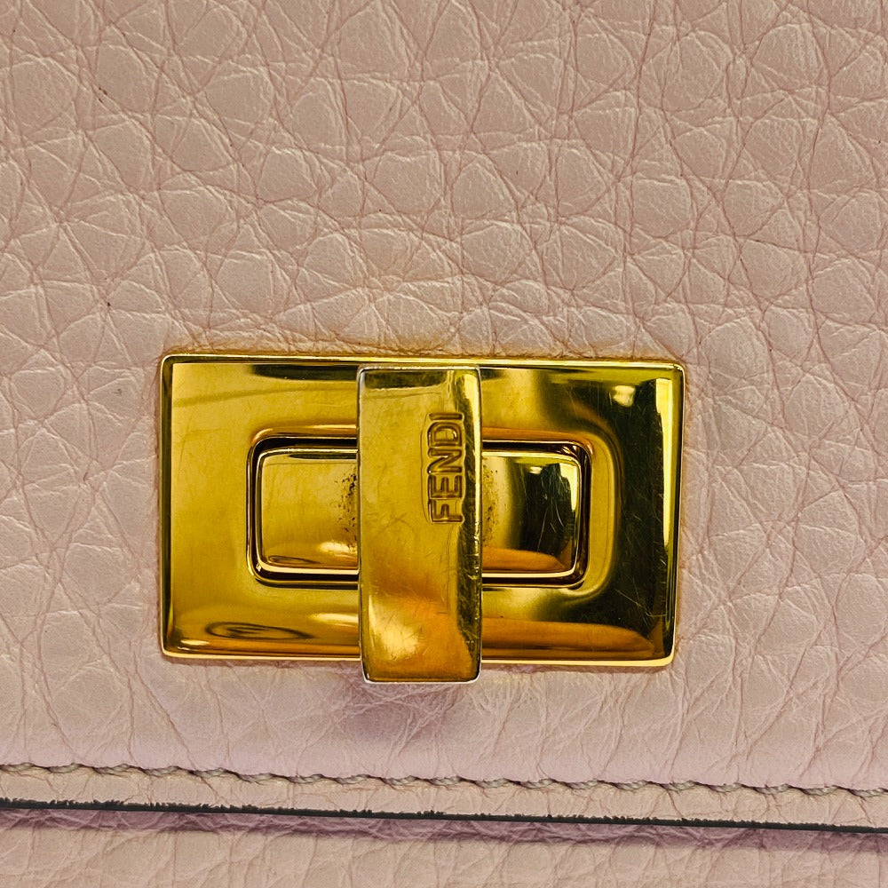 FENDI Bifold Wallet 8M0438 leather pink Peekaboo
