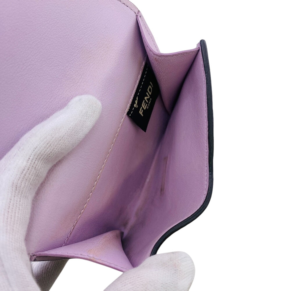 FENDI Bifold Wallet 8M0438 leather pink Peekaboo