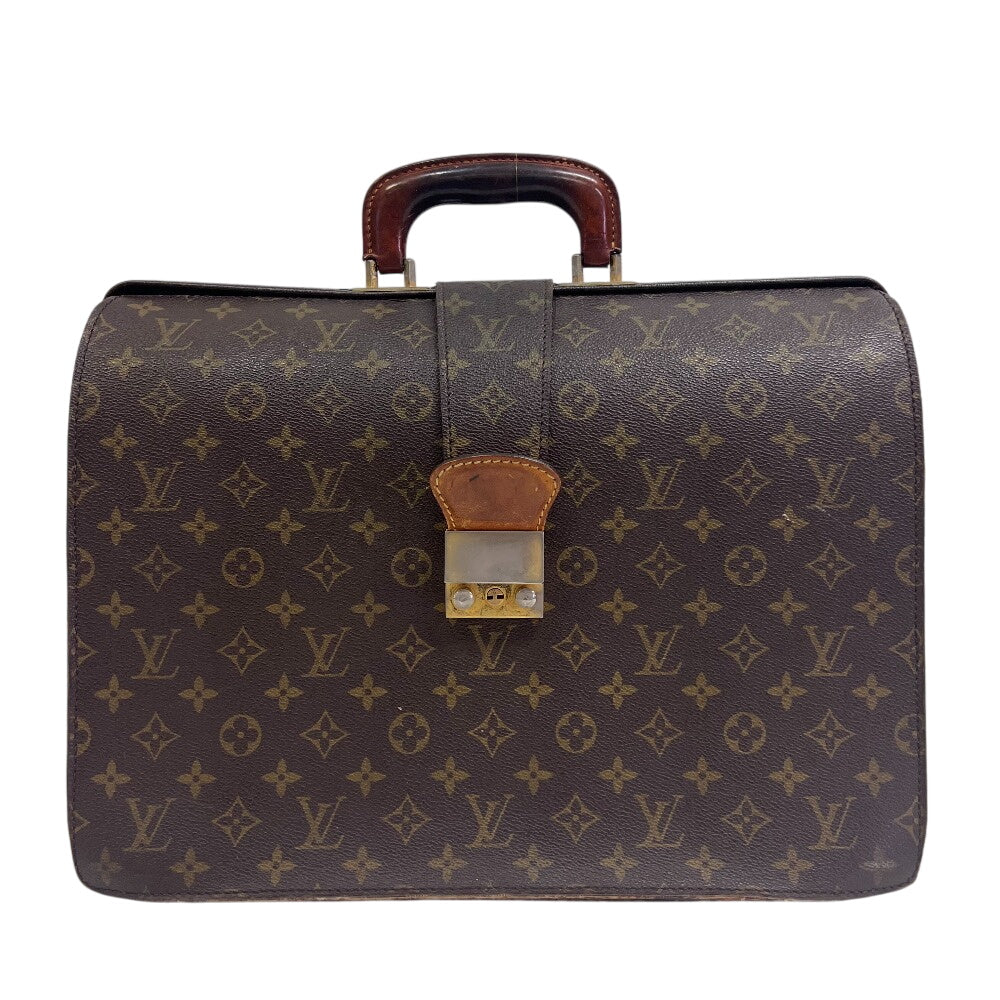 LOUIS VUITTON Business bag M53305 leather Brown Monogram Fermoire