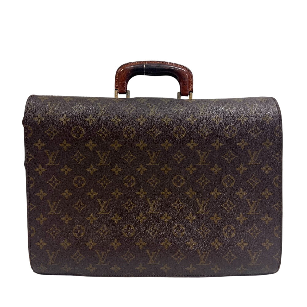 LOUIS VUITTON Business bag M53305 leather Brown Monogram Fermoire