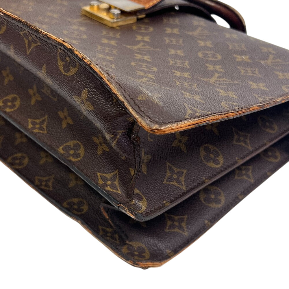 LOUIS VUITTON Business bag M53305 leather Brown Monogram Fermoire