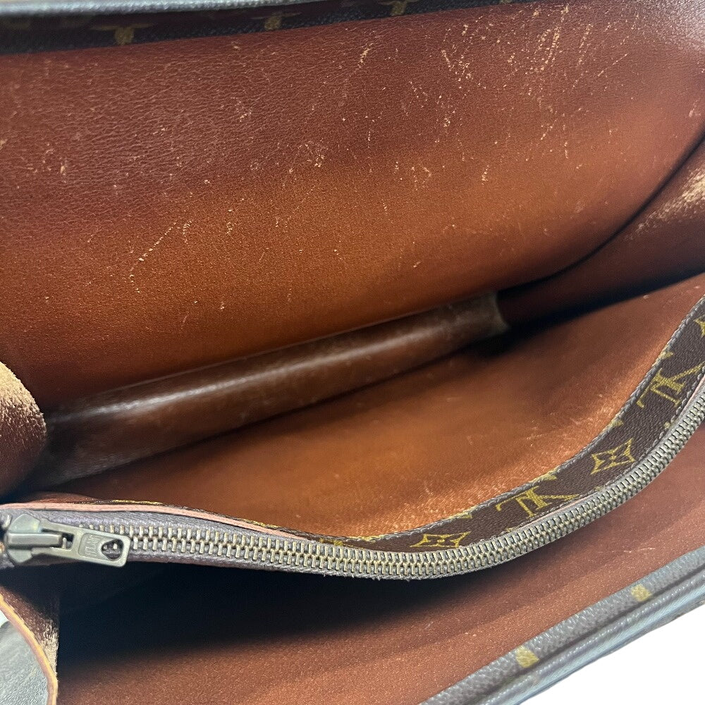 LOUIS VUITTON Business bag M53305 leather Brown Monogram Fermoire