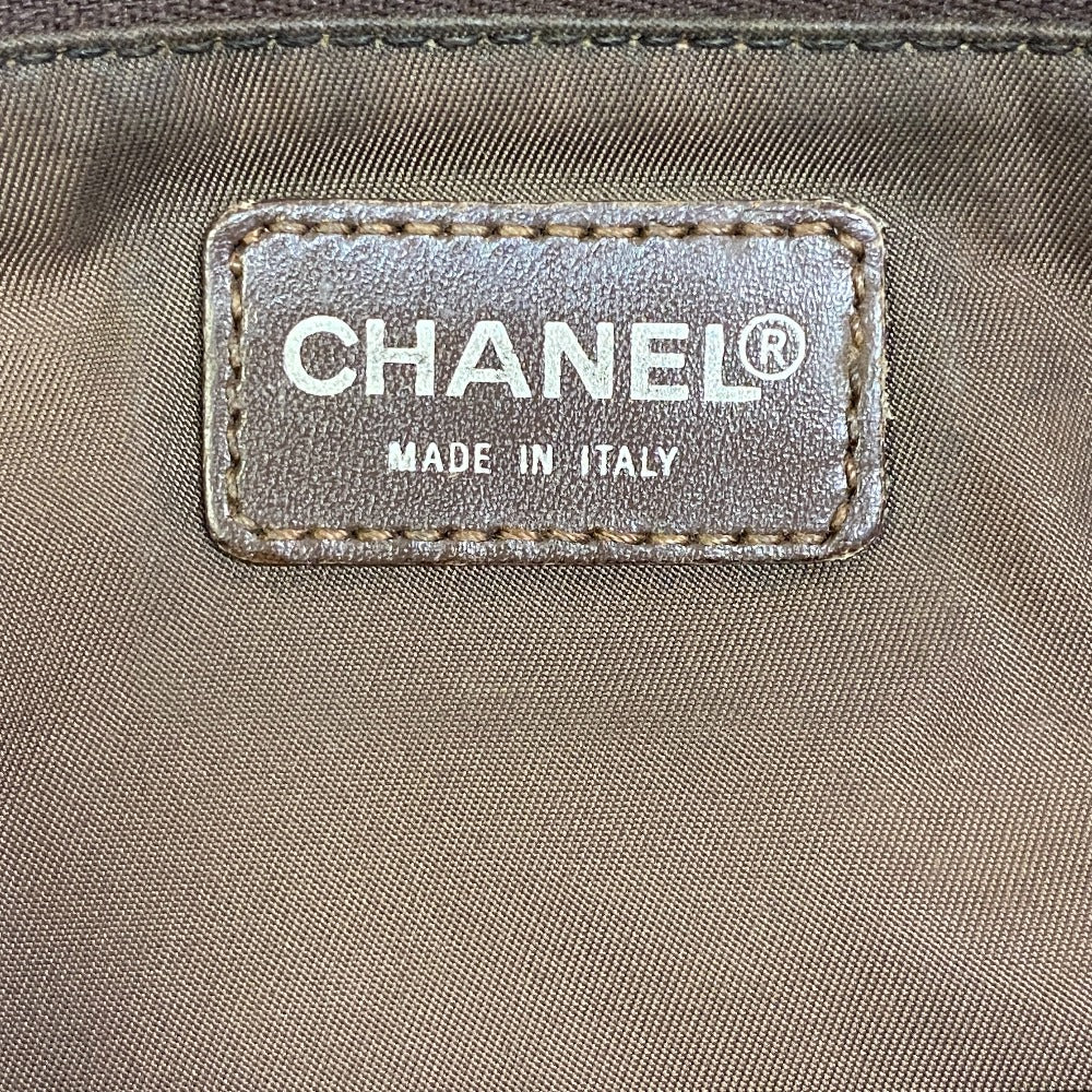 CHANEL Tote Bag canvas khaki