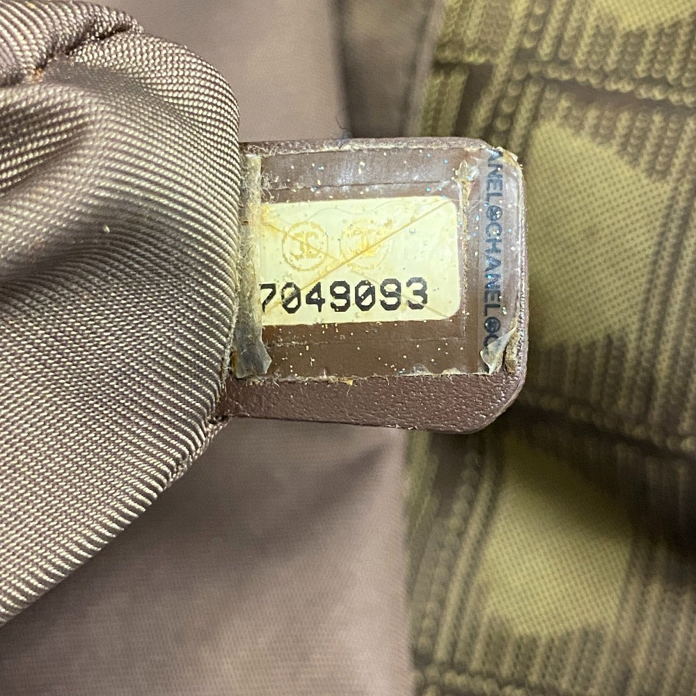 CHANEL Tote Bag canvas khaki