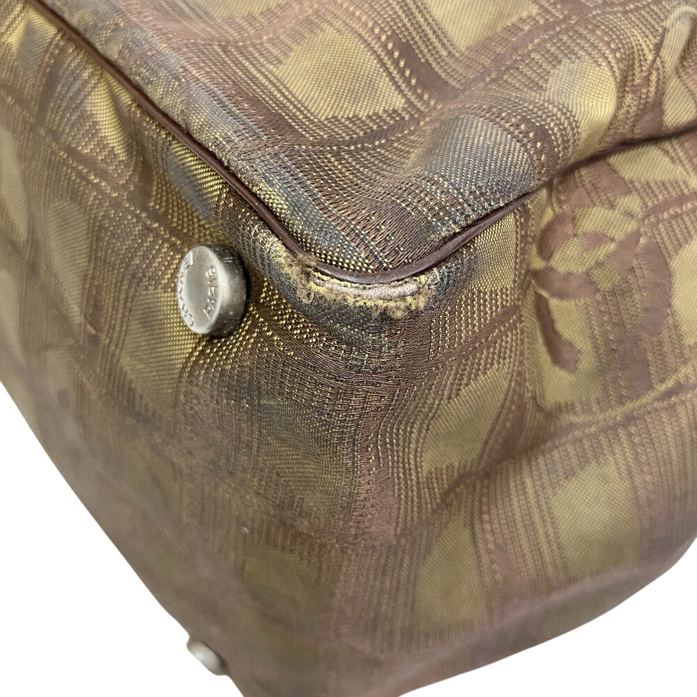 CHANEL Tote Bag canvas khaki