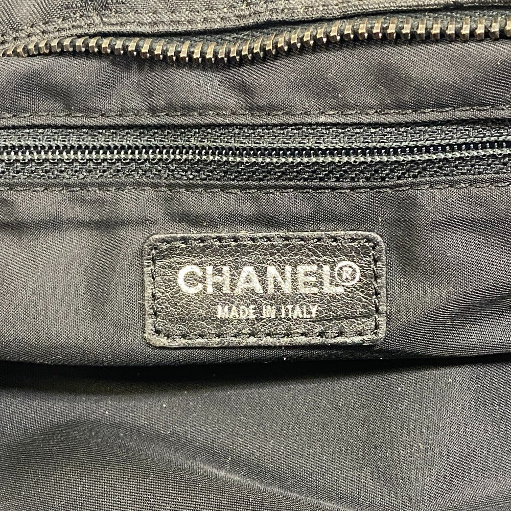 CHANEL Handbag Nylon, Leather black New travel line