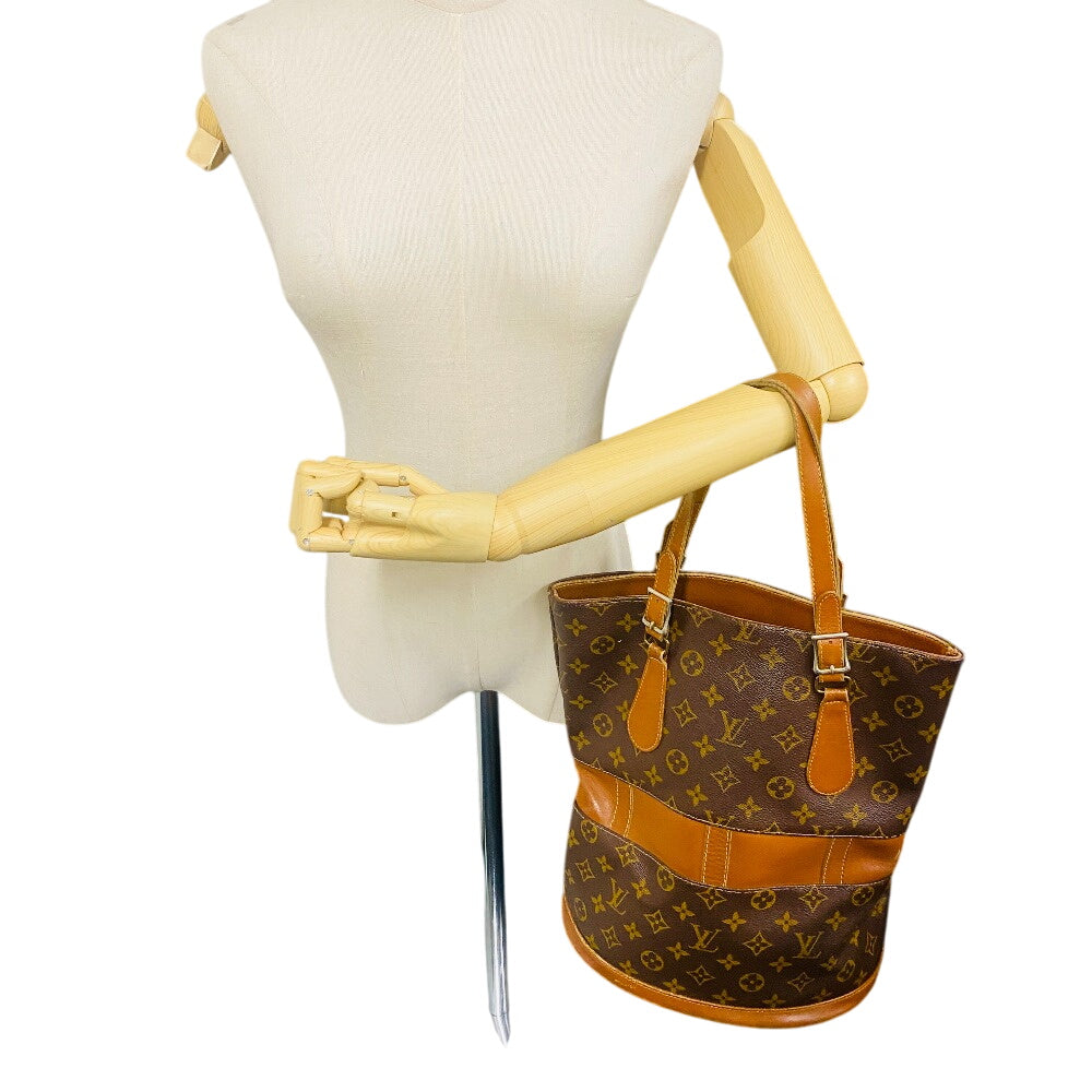 LOUIS VUITTON Tote Bag T42236 Monogram Brown Monogram BucketGM