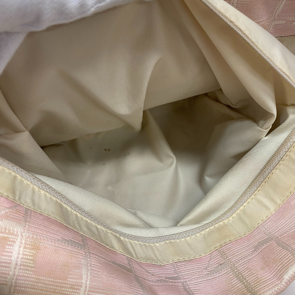 CHANEL Tote Bag Nylon, Leather pink COCO Mark New Travel Line MM
