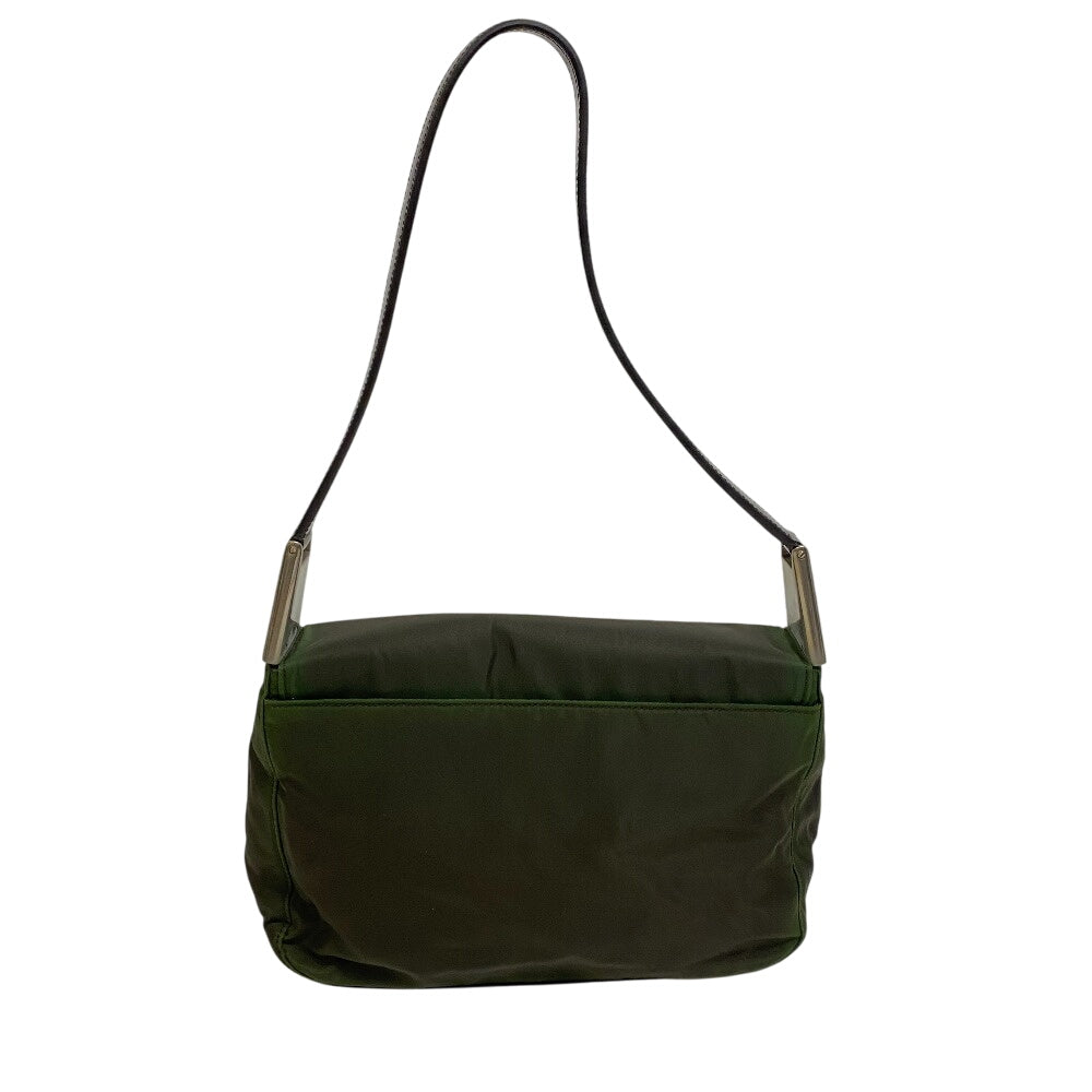 PRADA Handbag Nylon, Leather khaki