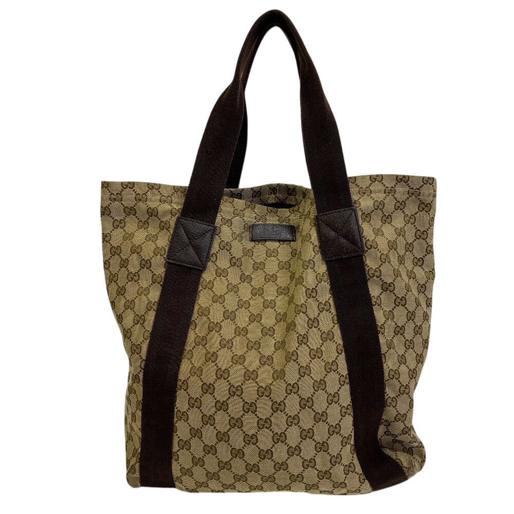 GUCCI Tote Bag 189669 GG canvas, leather beige GG canvas