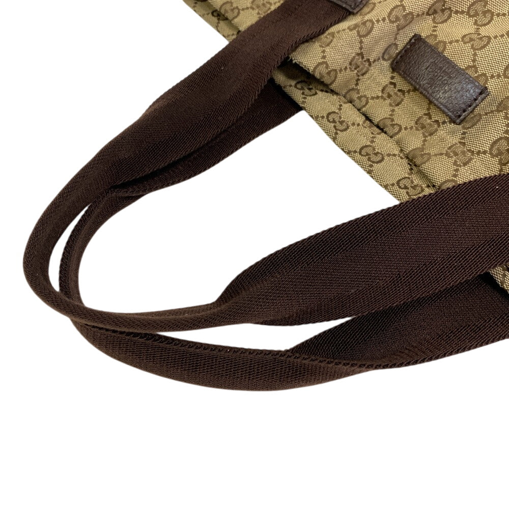 GUCCI Tote Bag 189669 GG canvas, leather beige GG canvas