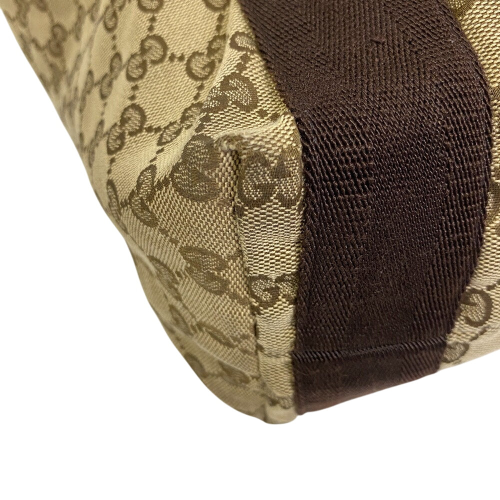 GUCCI Tote Bag 189669 GG canvas, leather beige GG canvas