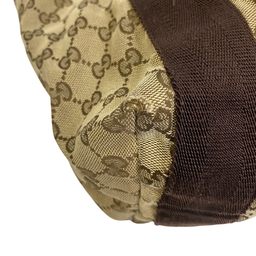 GUCCI Tote Bag 189669 GG canvas, leather beige GG canvas