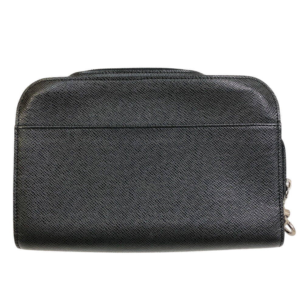 LOUIS VUITTON business bag M30182 Taiga black Taiga Baikal
