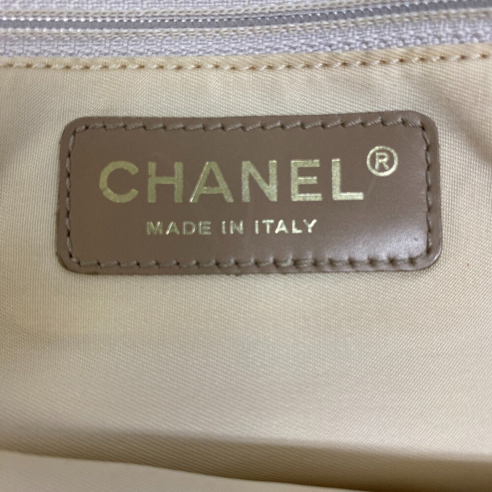 CHANEL Tote Bag canvas beige New Travel Line Tote Bag MM