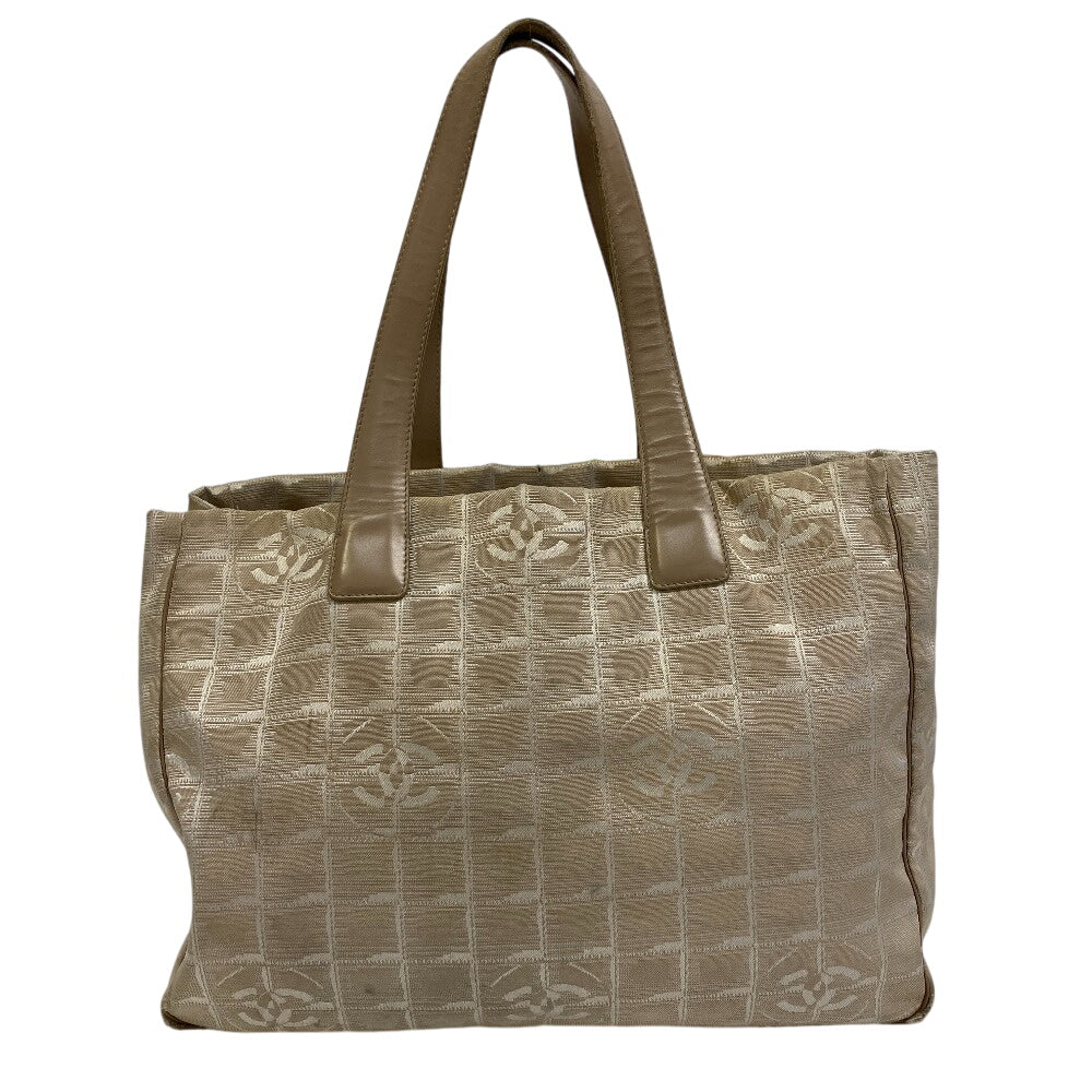 CHANEL Tote Bag canvas beige New Travel Line Tote Bag MM