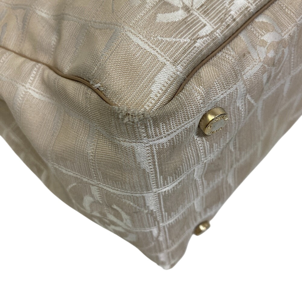 CHANEL Tote Bag canvas beige New Travel Line Tote Bag MM