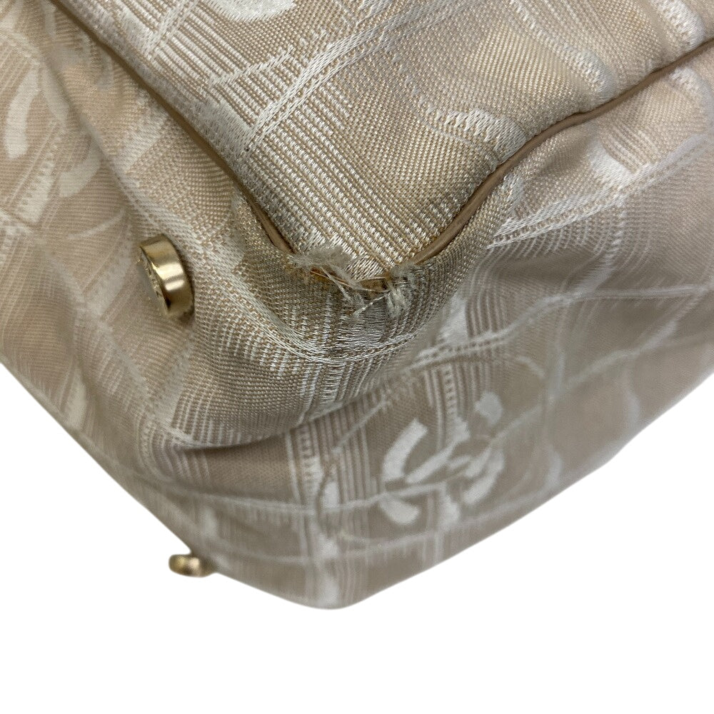 CHANEL Tote Bag canvas beige New Travel Line Tote Bag MM