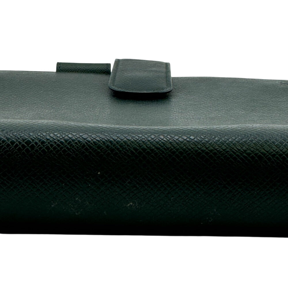 LOUIS VUITTON Notebook cover R20705 leather green Taiga Epithea Agenda GM