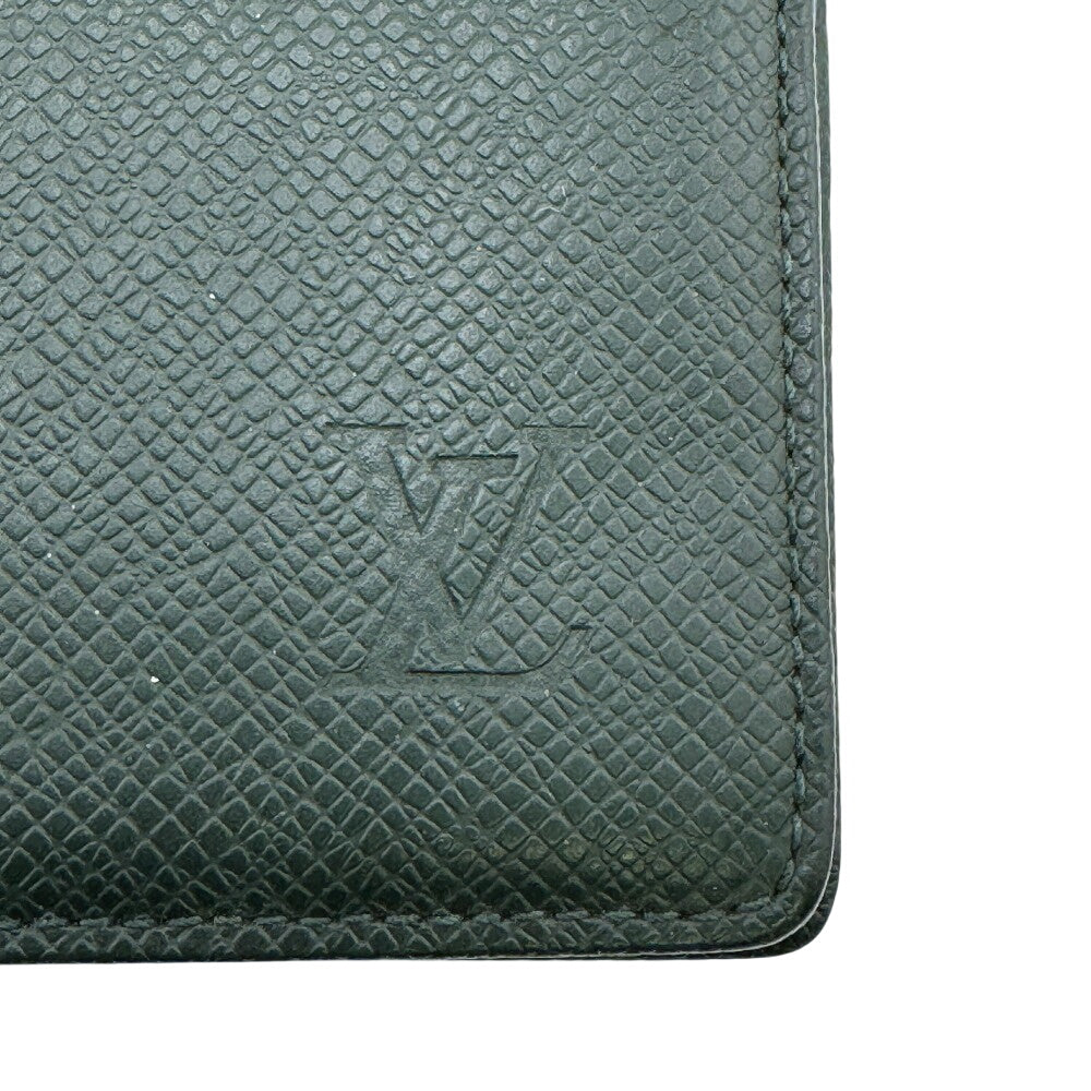 LOUIS VUITTON Notebook cover R20705 leather green Taiga Epithea Agenda GM
