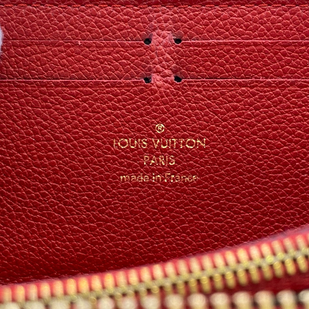 LOUIS VUITTON Long Wallet Purse M60169 leather Red Monogram Ann Platt Clemence