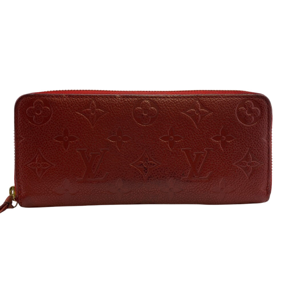 LOUIS VUITTON Long Wallet Purse M60169 leather Red Monogram Ann Platt Clemence