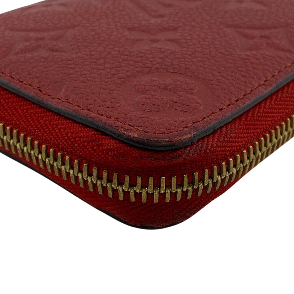 LOUIS VUITTON Long Wallet Purse M60169 leather Red Monogram Ann Platt Clemence