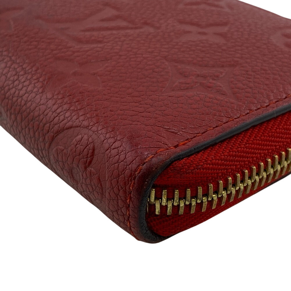 LOUIS VUITTON Long Wallet Purse M60169 leather Red Monogram Ann Platt Clemence