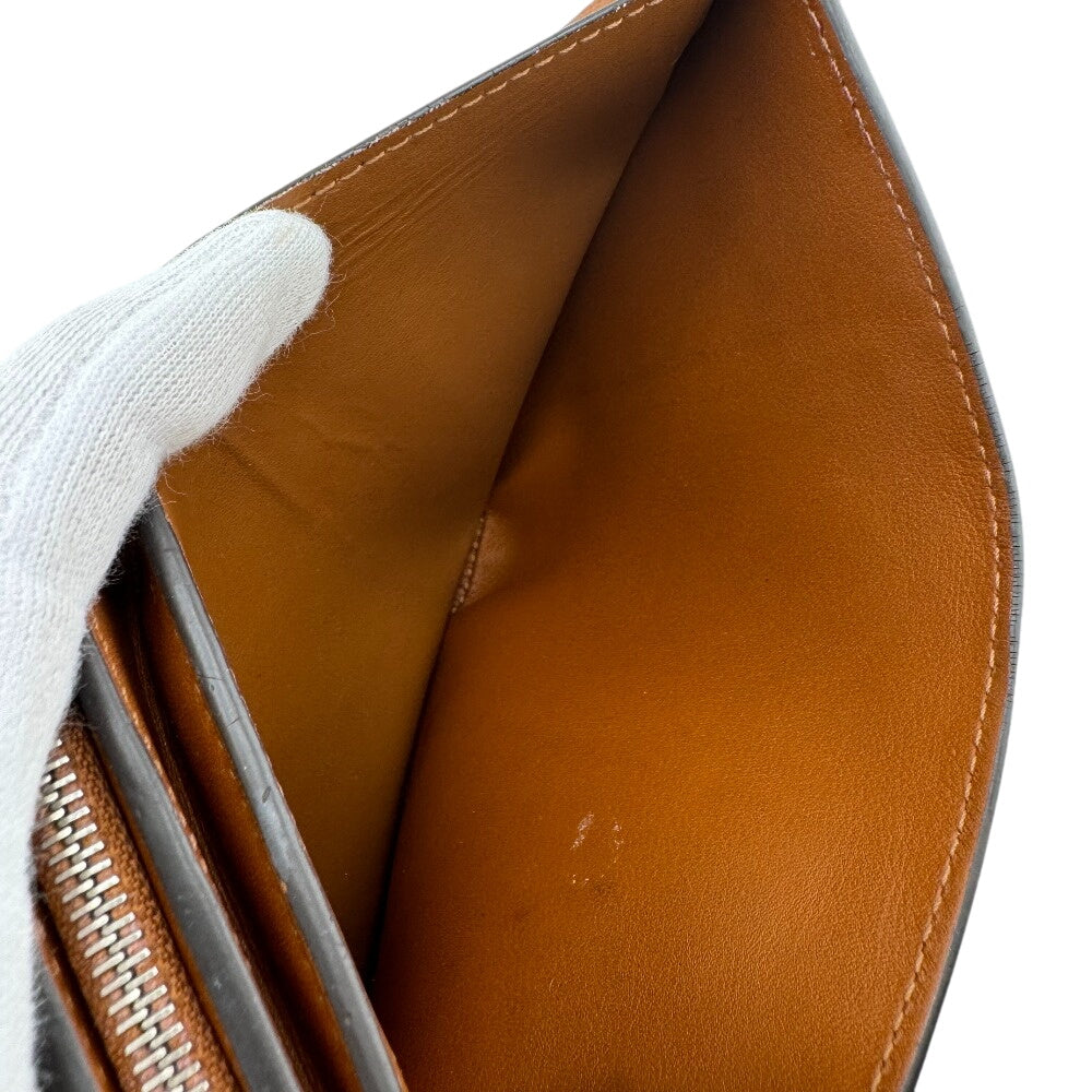 LOUIS VUITTON Bifold Wallet M68671 leather beige Mahina Portefeuille Iris Compact