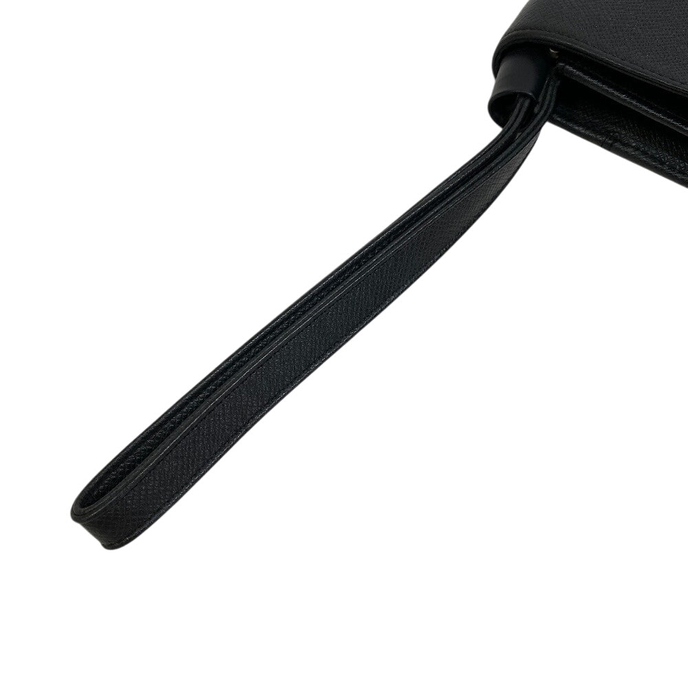 LOUIS VUITTON Clutch bag M30782 Taiga black Taiga Selenga
