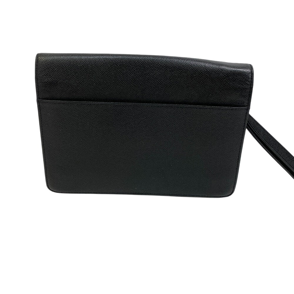 LOUIS VUITTON Clutch bag M30782 Taiga black Taiga Selenga