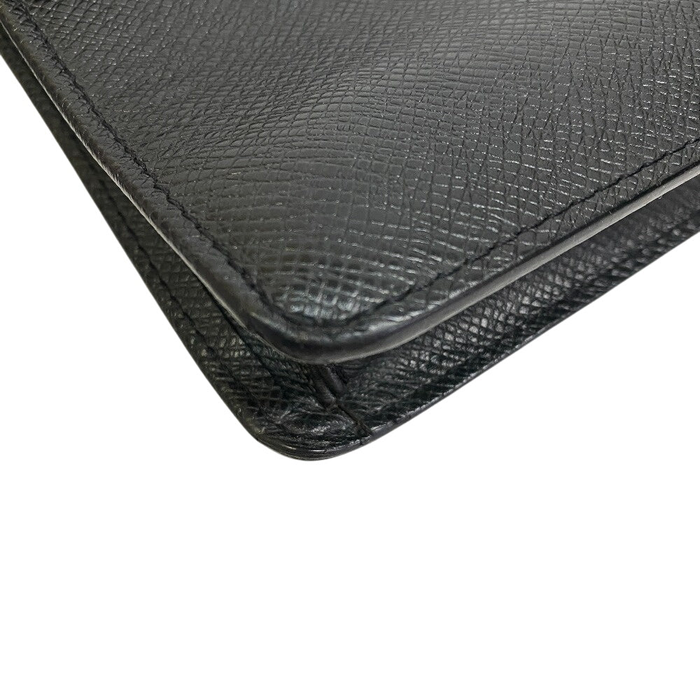 LOUIS VUITTON Clutch bag M30782 Taiga black Taiga Selenga