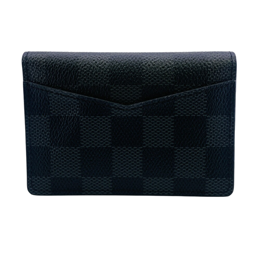 LOUIS VUITTON Card Case N63143 Damier Grafitto Canvas gray Damier Graphite Organizer du Poch