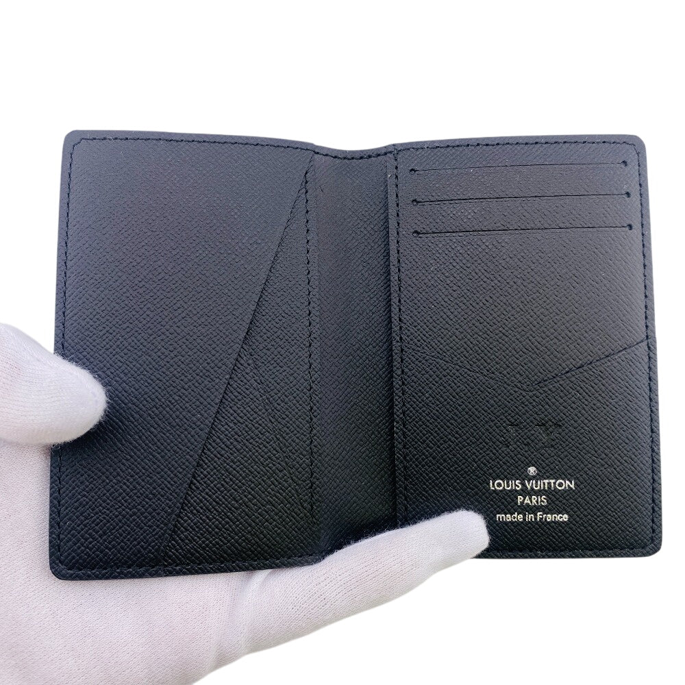 LOUIS VUITTON Card Case N63143 Damier Grafitto Canvas gray Damier Graphite Organizer du Poch