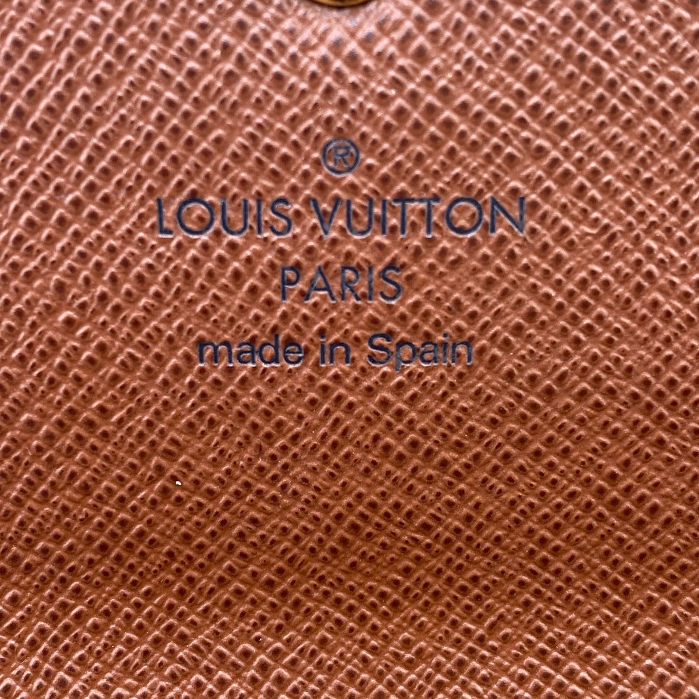 LOUIS VUITTON Long Wallet Purse M61734 leather Brown Monogram Portefeuille Sarah