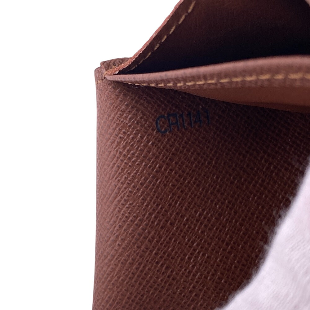 LOUIS VUITTON Long Wallet Purse M61734 leather Brown Monogram Portefeuille Sarah