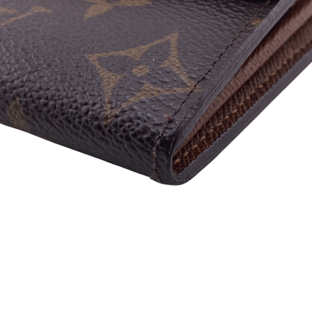 LOUIS VUITTON Long Wallet Purse M61734 leather Brown Monogram Portefeuille Sarah