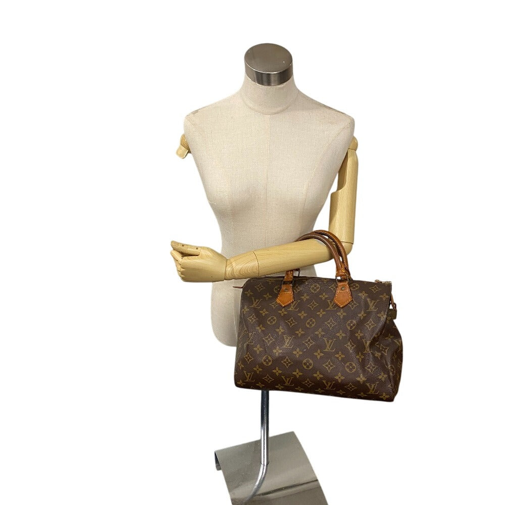 LOUIS VUITTON Mini Boston Duffel bag M41526 leather Brown Monogram Speedy 30