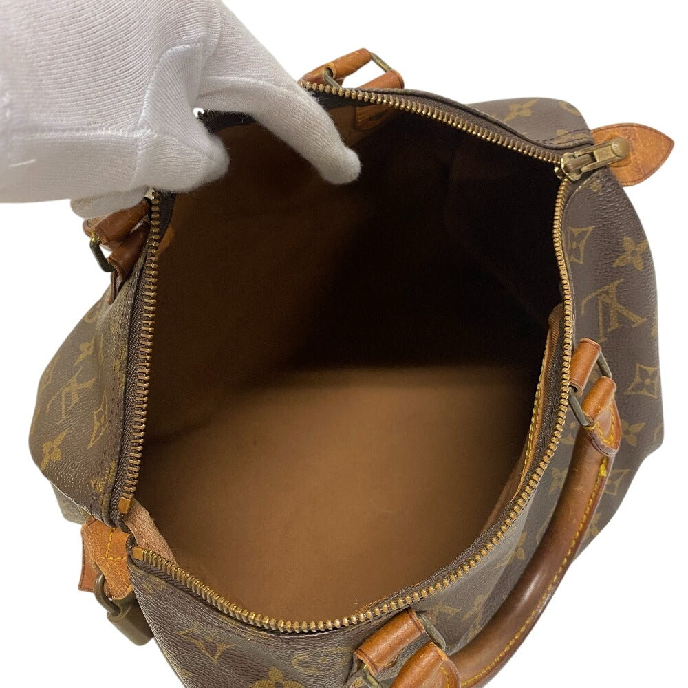 LOUIS VUITTON Mini Boston Duffel bag M41526 leather Brown Monogram Speedy 30