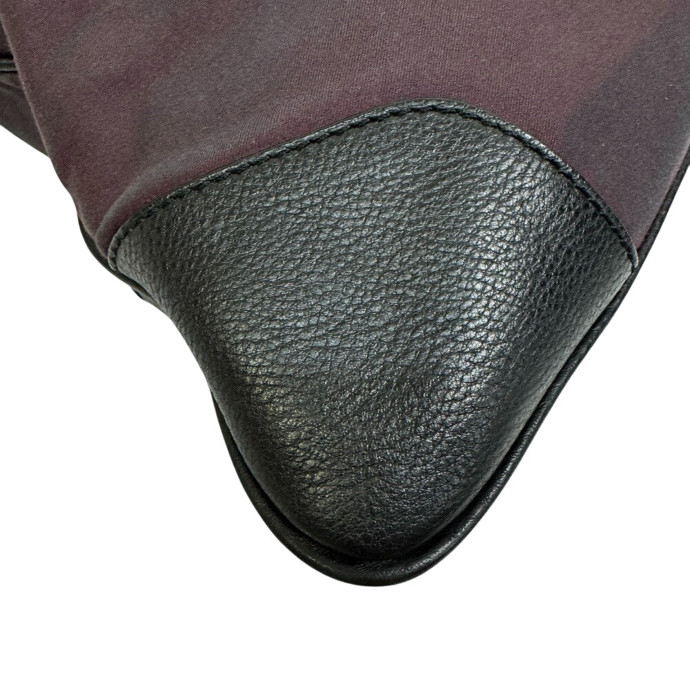 BURBERRY Tote Bag Nylon purple Hose Pattern Nova Check
