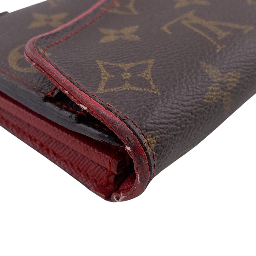 LOUIS VUITTON Long Wallet Purse M61184 leather Brown Monogram Sarah Retiro